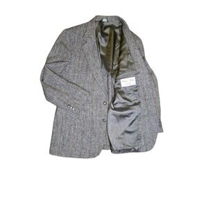 Harris Tweed 42 Academia Quiet Luxury Blazer Jacket Coat Grad Wedding Prom